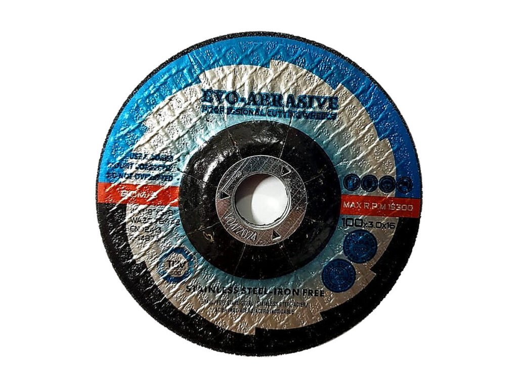 EVO-Abrasive Grinding & Cutting Disc 4″ x 3mm (Stainless Steel) EA-9193